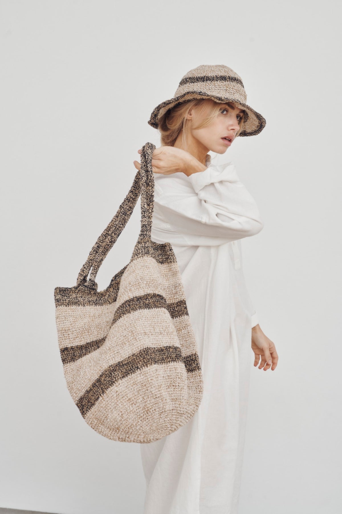 Care By Me - Hemp Beach Bag - Stripe