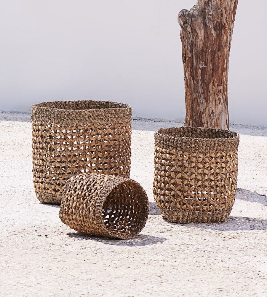 Our Oasis - Tall Open Weave Basket