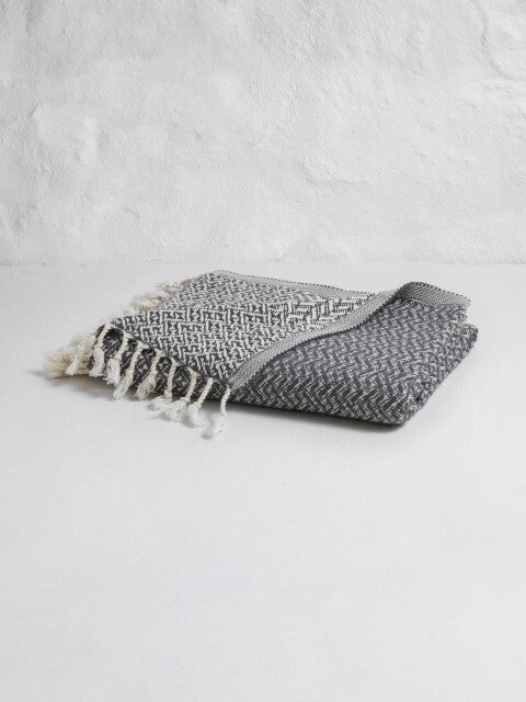 Loom.ist Double Sided Throw - Dark Grey