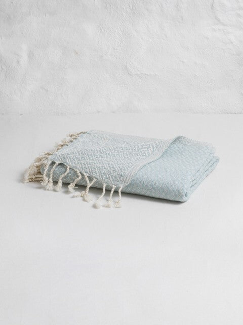 Loom.ist Double Sided Throw - Light Blue