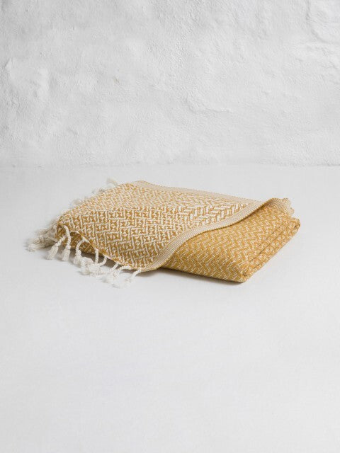 Loom.ist Double Sided Throw - Mustard