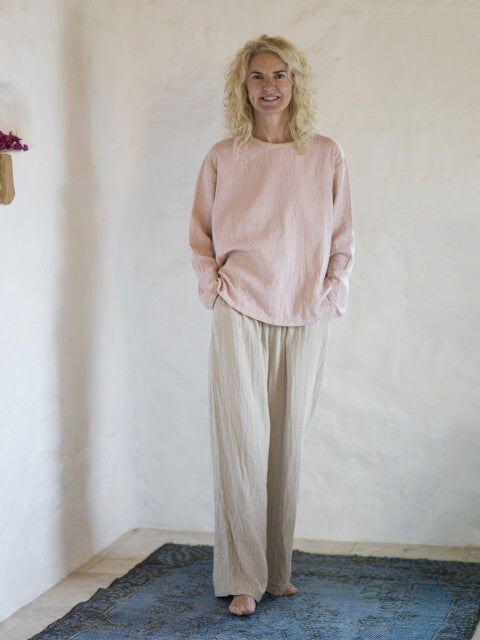 Loom.ist Muslin Long Sleeve Tee - Blush-Taupe