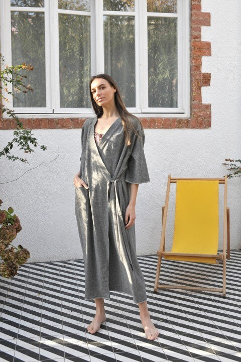 Loom.ist Sile Kimono - Charcoal