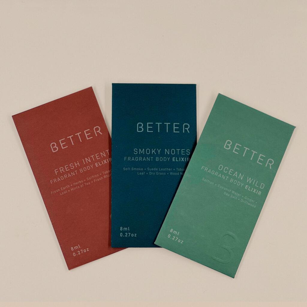 The Better Brand - Fragrant Body Elixir sample trio